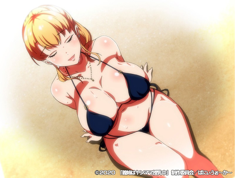 OVA義姉はヤンママ授乳中＃2 水着と浴衣と混浴温泉のサンプル画像4