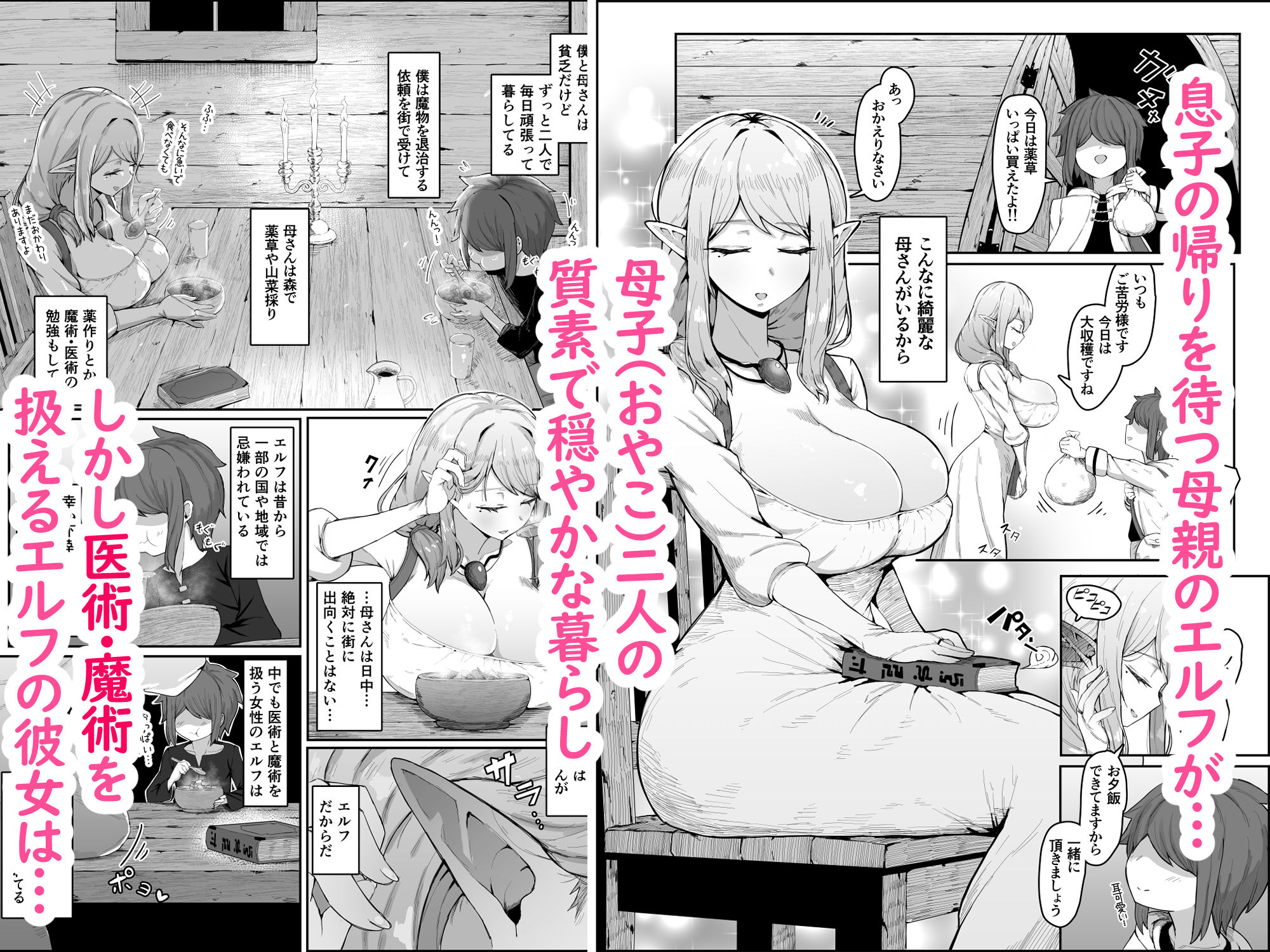 エルフの母と孕むまでのサンプル画像2